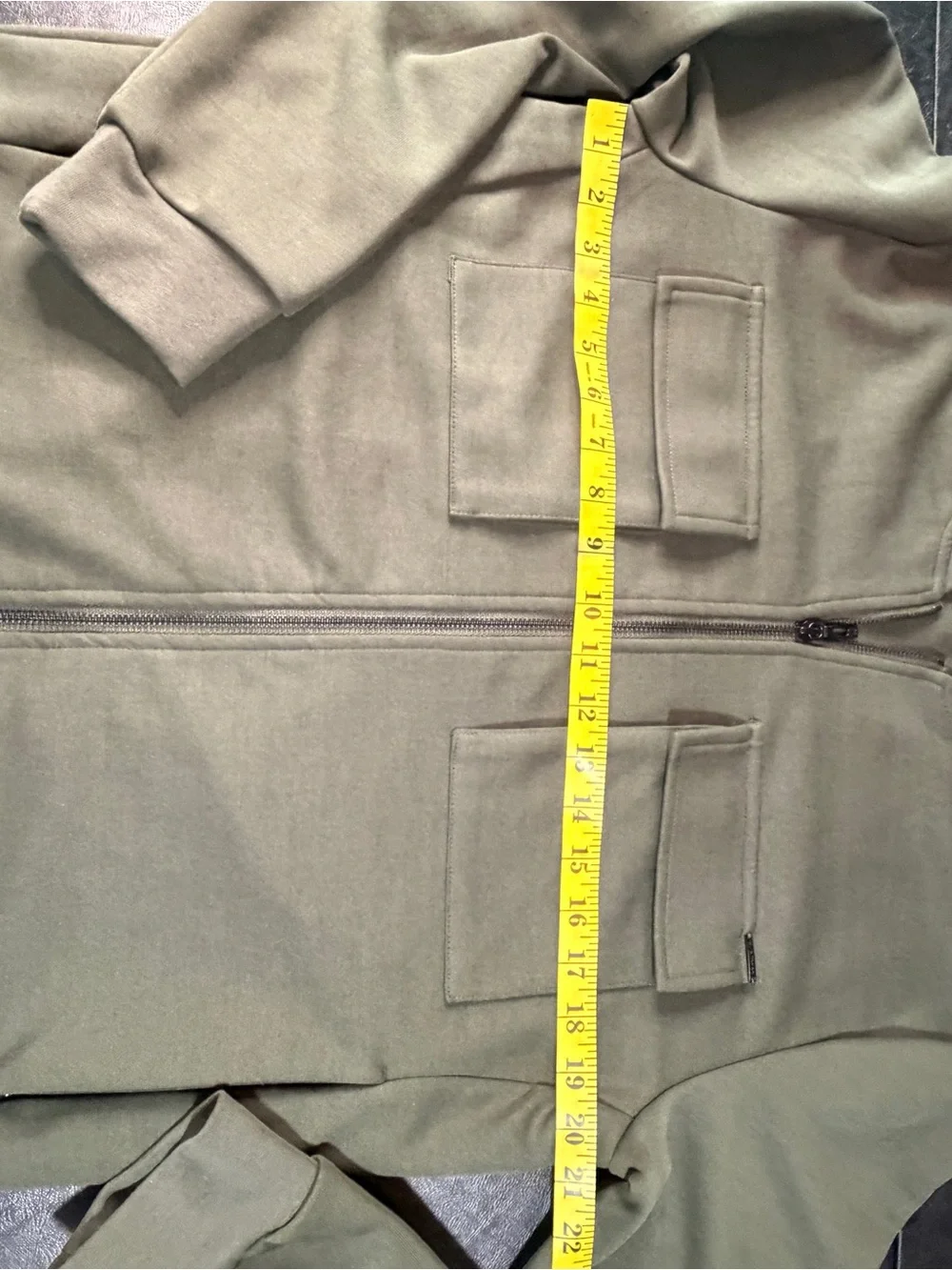Elie Tahari Men’s Olive Green Utility Bomber Jacket Zip Front Size M
